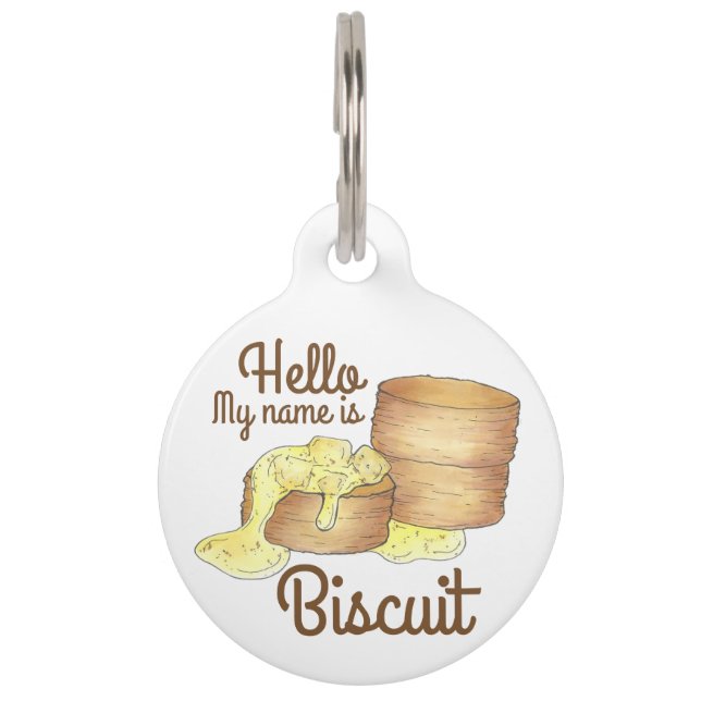 Mijn naam is BISCUIT Southern Biscuits en Gravy Huisdierpenning (Voorkant)
