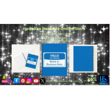 Mijn naam is Blue & White Softcover Spiral Notitie