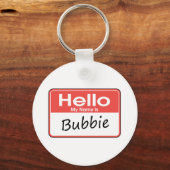 Mijn naam is Bubbie Sleutelhanger (Voorkant)