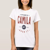 Mijn naam is Camila... T-shirt (Voorkant)