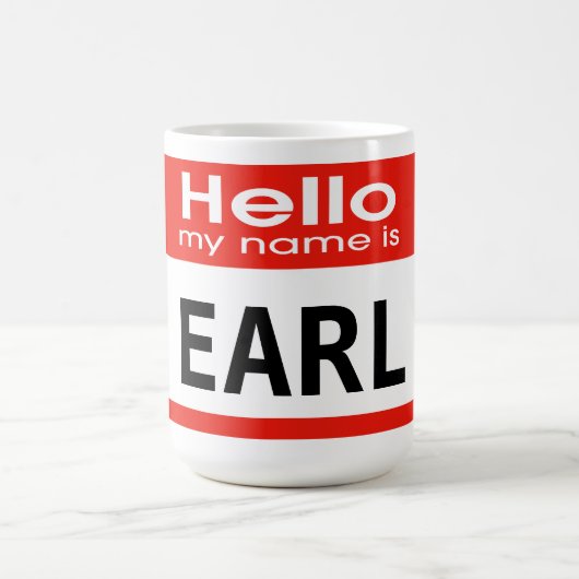 Mijn naam is Earl gepersonaliseerde mok (Center)