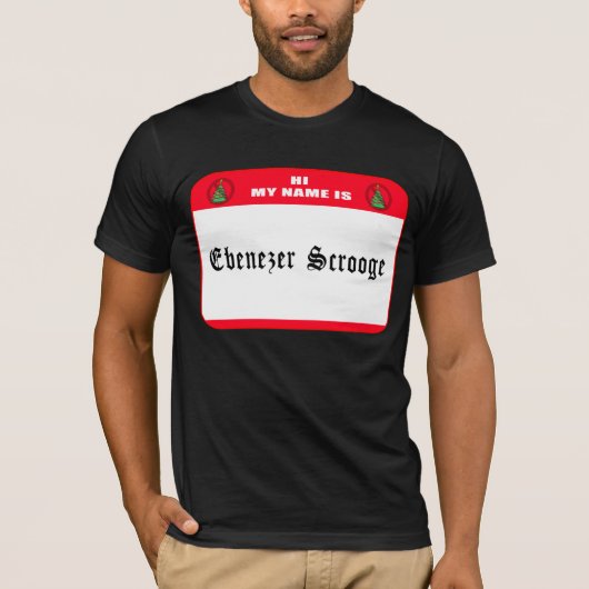 Mijn naam is Ebenezer Scrooge T-shirt (Voorkant)