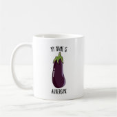 Mijn naam is Eggplant - Funny Eggplant Koffiemok (Links)