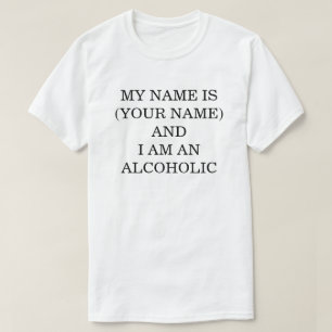 Mijn Naam Is... En Ik Ben Alcoholist T-shirt