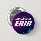 Mijn naam is ______ Galaxy Ronde Button 5,7 Cm (Voorkant /achterkant)