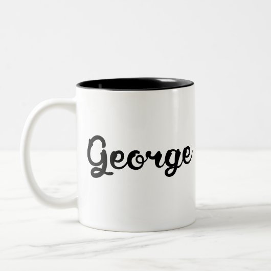 Mijn naam is George Tweekleurige Koffiemok (Links)