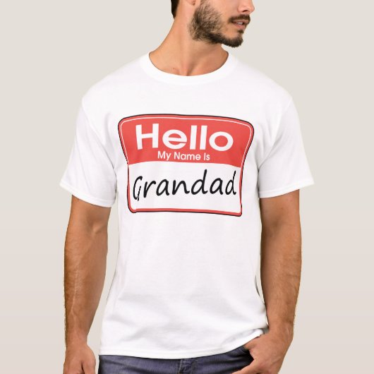Mijn naam is Grandad T-shirt (Voorkant)