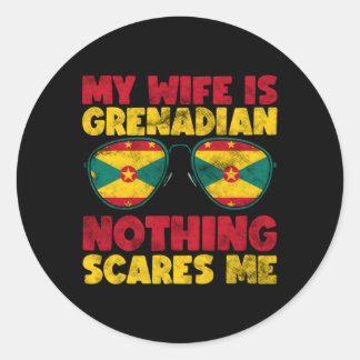Mijn naam is Grenada Heritage Roots Flag Ronde Sticker