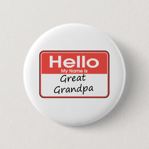Mijn naam is Grote Opa Ronde Button 5,7 Cm