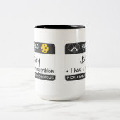 Mijn naam is | Ik heb een drankprobleem | Pickleba Tweekleurige Koffiemok (Center)