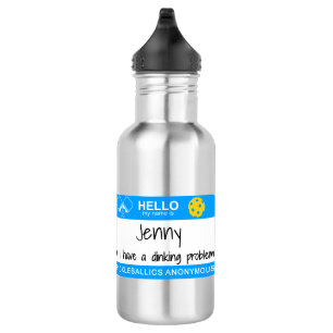 Mijn naam is   Ik heb een duister probleem   Pickl Waterfles