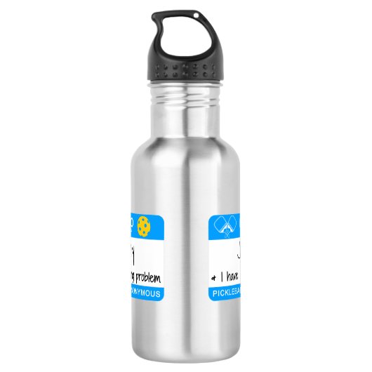 Mijn naam is | Ik heb een duister probleem | Pickl Waterfles (Achterkant)