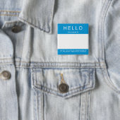 Mijn naam is ... Ik zal je hypnotist zijn Vierkante Button 5,1 Cm (In situ)