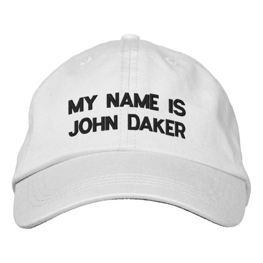 MIJN NAAM IS JOHN DAKER - Aanpasbaar Pet (Voorkant)