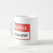 Mijn naam is Memaw Koffiemok (Voorkant links)