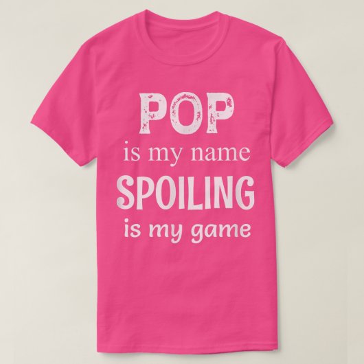 Mijn naam is Mens Pop Speciale opa grootvader  T-shirt (Design voorkant)
