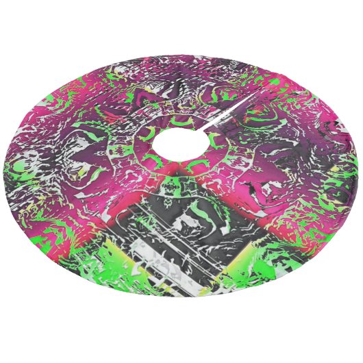 Mijn naam is niet Donna Fleece Kerstboom Rok (Gekanteld)