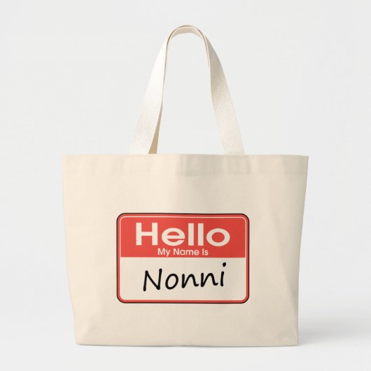 Mijn naam is Nonni Grote Tote Bag (Voorkant)