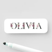 Mijn naam is Olivia. Mijn naam is Olivia. Naamplaatje (In situ)