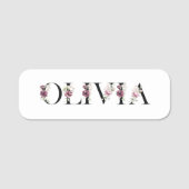 Mijn naam is Olivia. Mijn naam is Olivia. Naamplaatje (Voorkant)