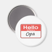 Mijn naam is Opa Magneet (Voorkant / Achterkant)