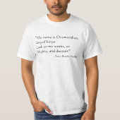 Mijn naam is Ozymandias T-shirt (Voorkant)