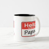 Mijn naam is Papou Tweekleurige Koffiemok (Voorkant rechts)