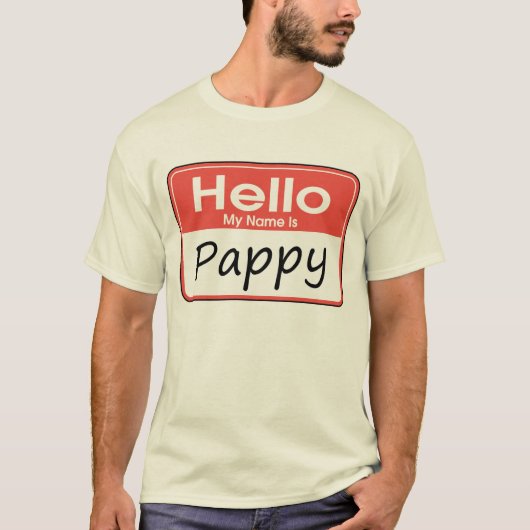 Mijn naam is Pappy T-shirt (Voorkant)