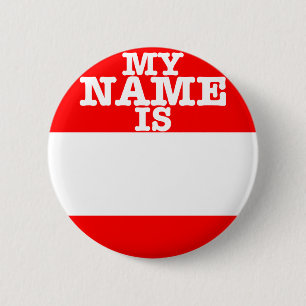 Mijn naam is ronde button 5,7 cm