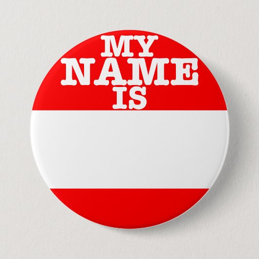 Mijn naam is ronde button 7,6 cm (Voorkant)