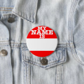 Mijn naam is ronde button 7,6 cm (In situ)