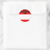 Mijn naam is ronde sticker (Tas)