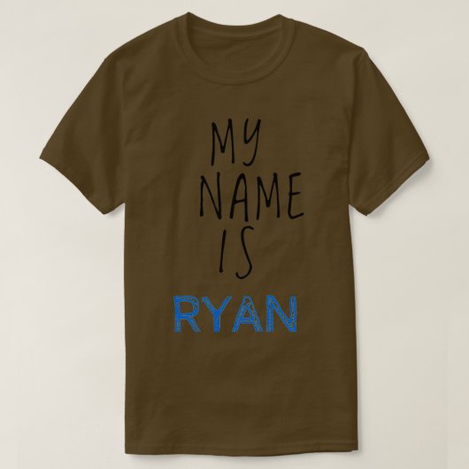 Mijn naam is Ryan T-shirt (Design voorkant)
