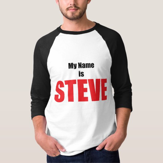 Mijn naam is Steve T-shirt (Voorkant)