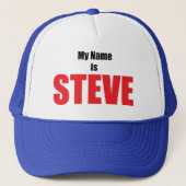 Mijn naam is Steve Trucker Pet (Voorkant)