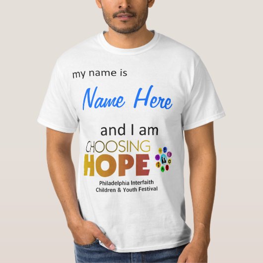 Mijn naam is t-shirt (Voorkant)