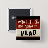 Mijn naam is Vlad Button (Voorkant /achterkant)