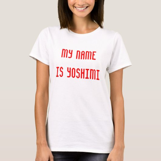 Mijn naam is Yoshimi T-shirt (Voorkant)