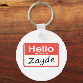 Mijn naam is Zayde Sleutelhanger (Voorkant)