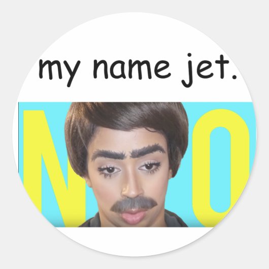 Mijn naam Jet (Liza Koshy) Ronde Sticker (Voorkant)