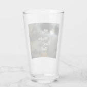 Mijn nachts zijn volle Mon Night Sky Beer Glas (Achterkant)