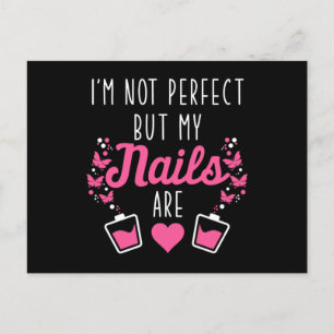 Mijn nagels zijn perfect Nail Technicus Manicurist Briefkaart