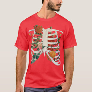 Mijn najaarsribbenkooi met herfst planten t-shirt
