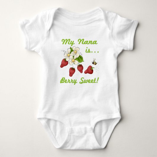 Mijn Nana is Berry Sweet Romper (Voorkant)