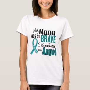 Mijn Nana is een engel 1-eierstokkanker T-shirt