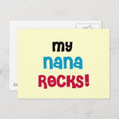Mijn Nana Rocks T-shirts en cadeautjes Briefkaart (Voorkant / Achterkant)