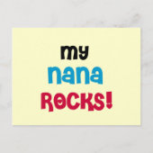 Mijn Nana Rocks T-shirts en cadeautjes Briefkaart (Voorkant)