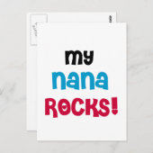 Mijn Nana Rocks T-shirts en cadeautjes Briefkaart (Voorkant / Achterkant)