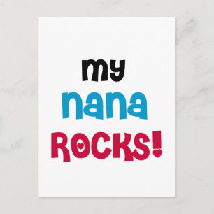 Mijn Nana Rocks T-shirts en cadeautjes Briefkaart
