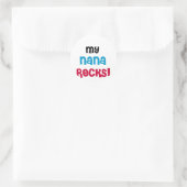 Mijn Nana Rocks T-shirts en cadeautjes Ronde Sticker (Tas)